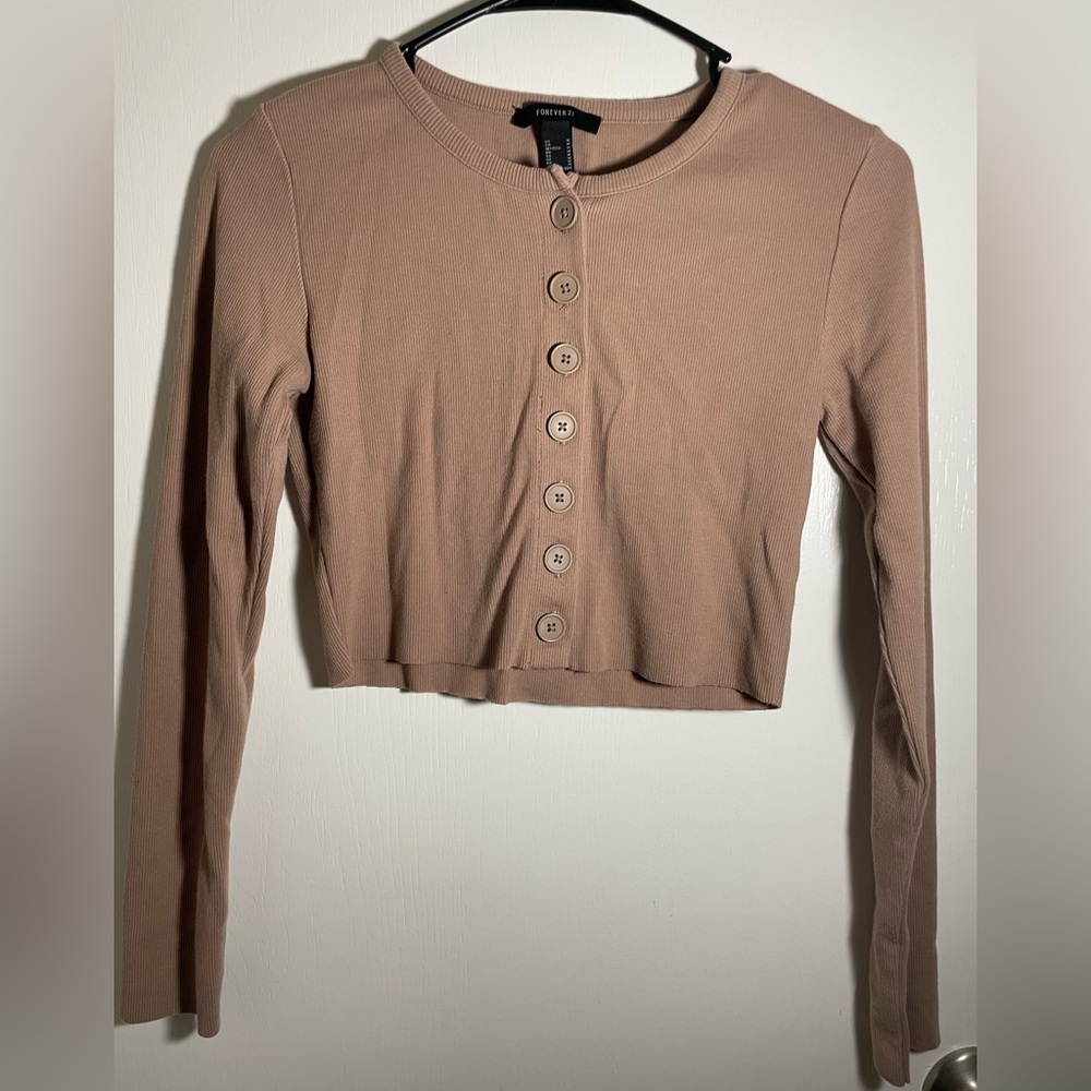 Long sleeve crop top